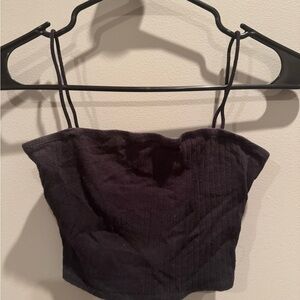 Black Women's Strapless Top